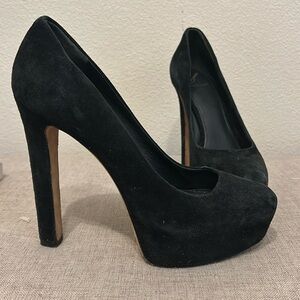 Brian Atwood Platform Suede Heels